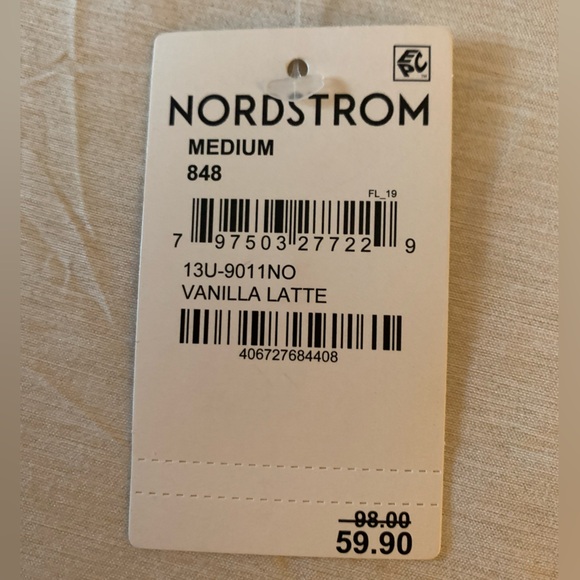 NWT Nordstrom Blank NYC Asymmetrical Leather Jacket - Cream Color - Picture 3 of 5